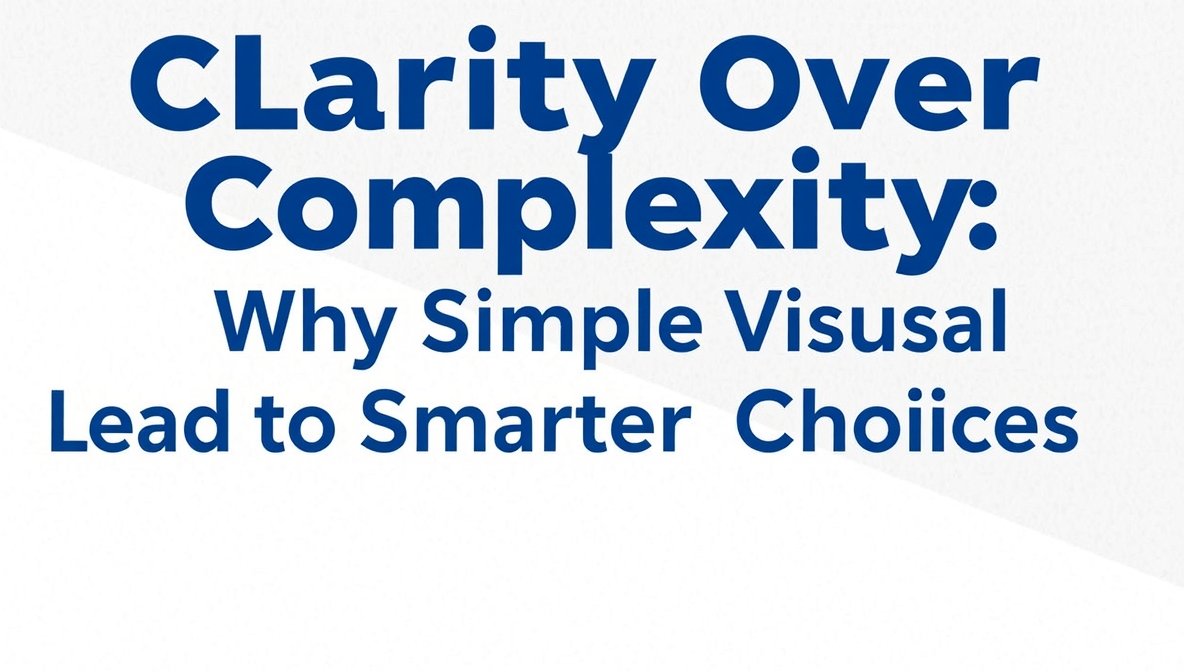 Clarity Over Complexity: Why Simple Visuals Lead to Smarter Choices